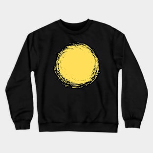 Round Grungy Paint Stain Texture Crewneck Sweatshirt